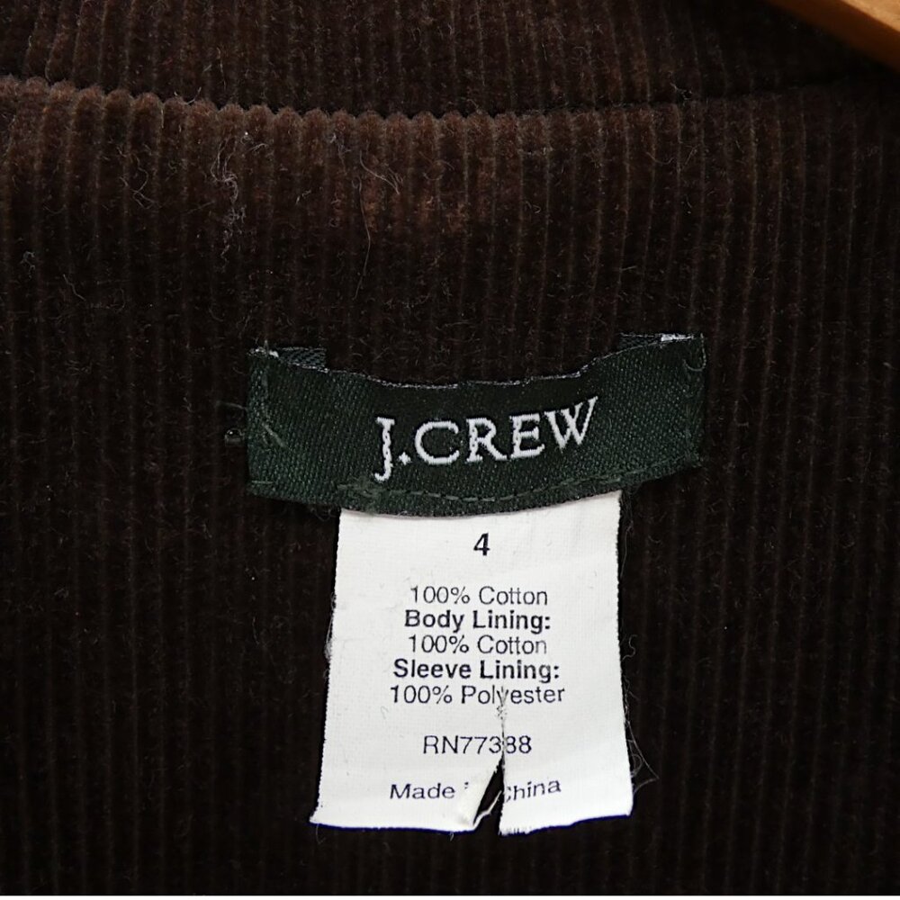 J.Crew Brown Corduroy Blazer Jacket Women’s 4 Academia Preppy Vintage - Picture 8 of 8
